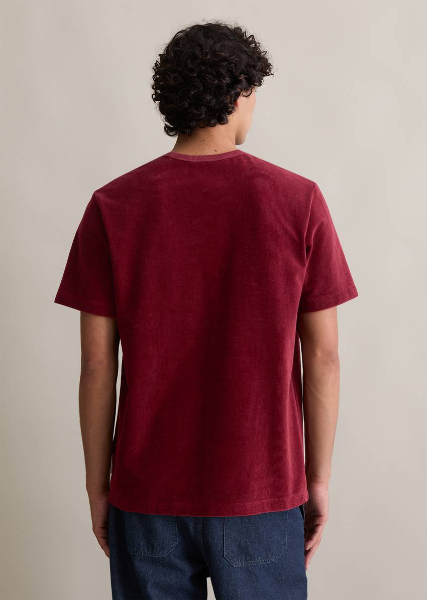 DfC T-Shirt relaxed made from soft terrycloth corduroy