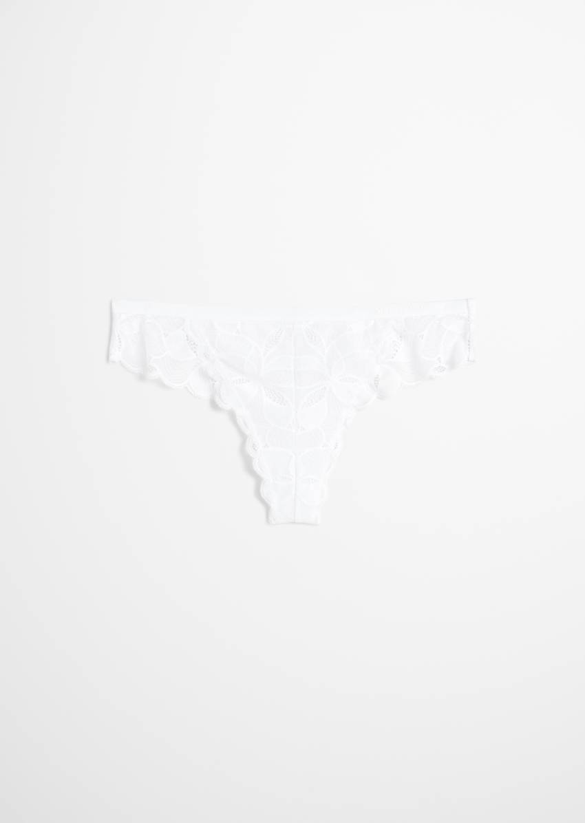 String with delicate lace