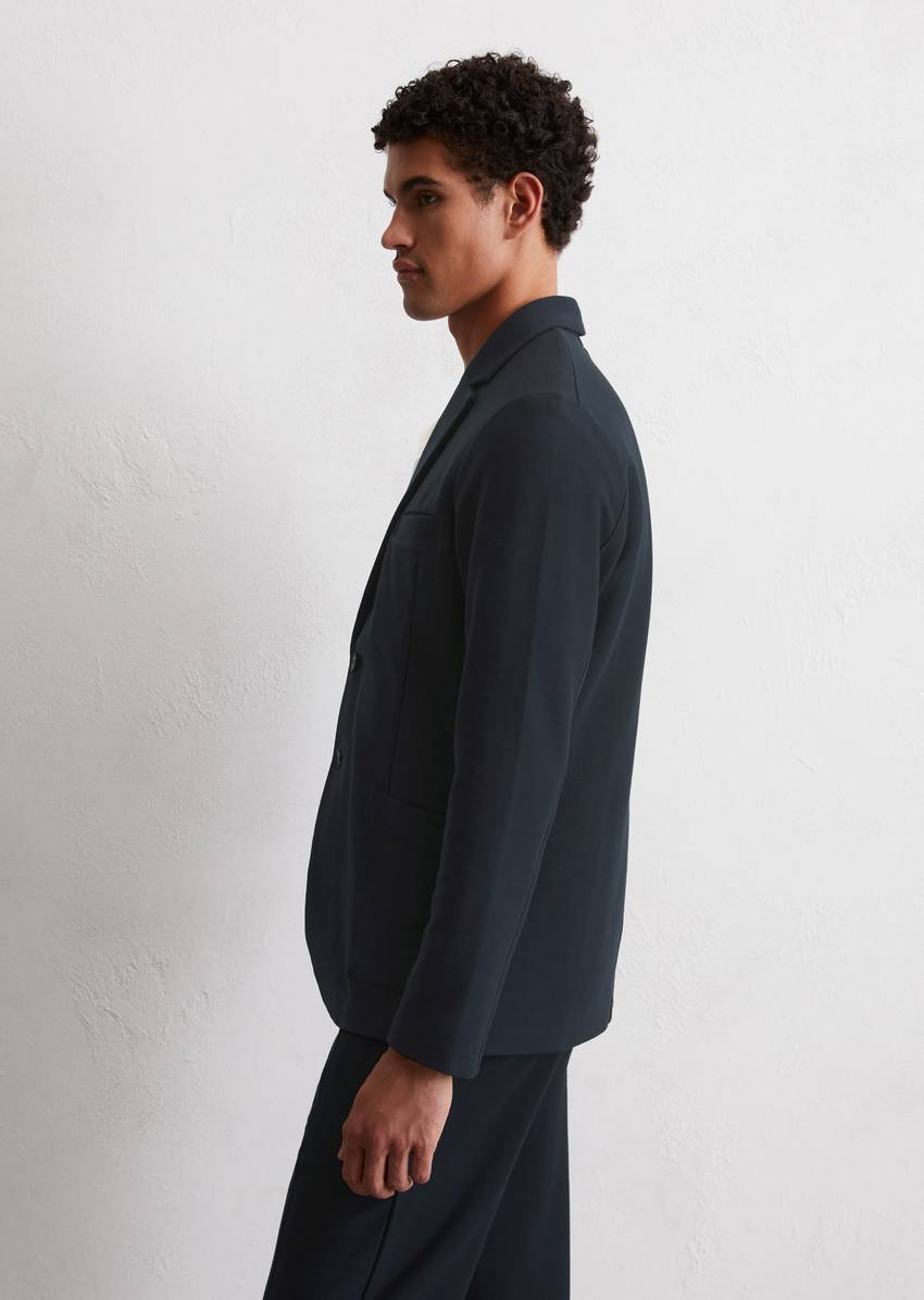 Jersey blazer shaped made from compact organic cotton quality