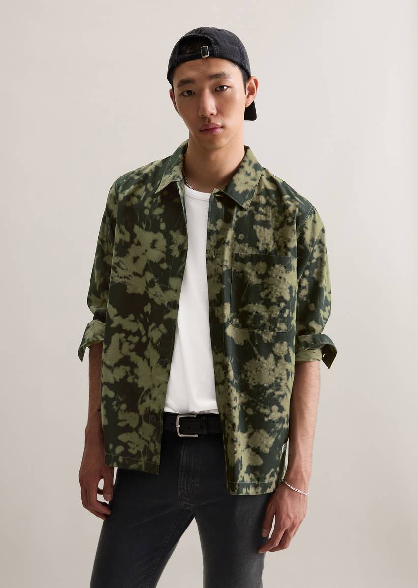 Overshirt made from a robust organic cotton blend