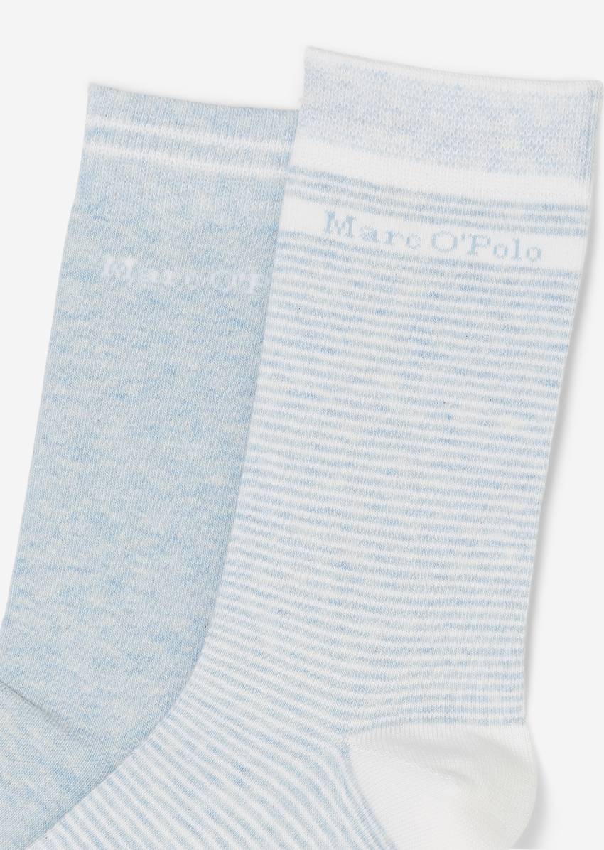 Organic cotton socks in a pack of two