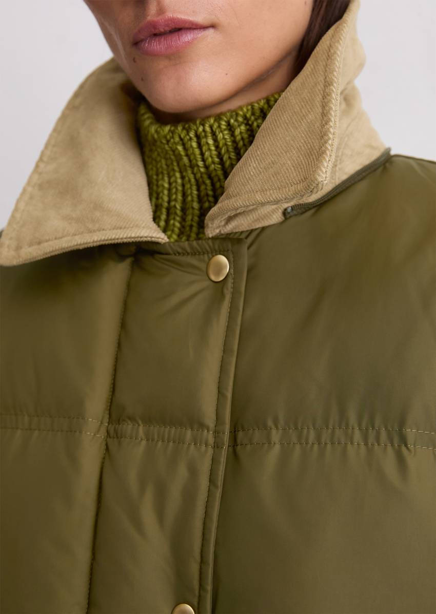 Puffer down parka regular made from recycled polyester