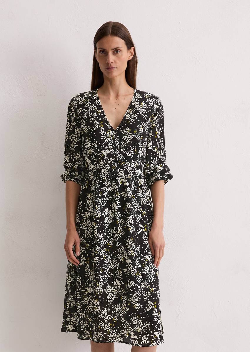 Dress shaped made from cupro-viscose-miy