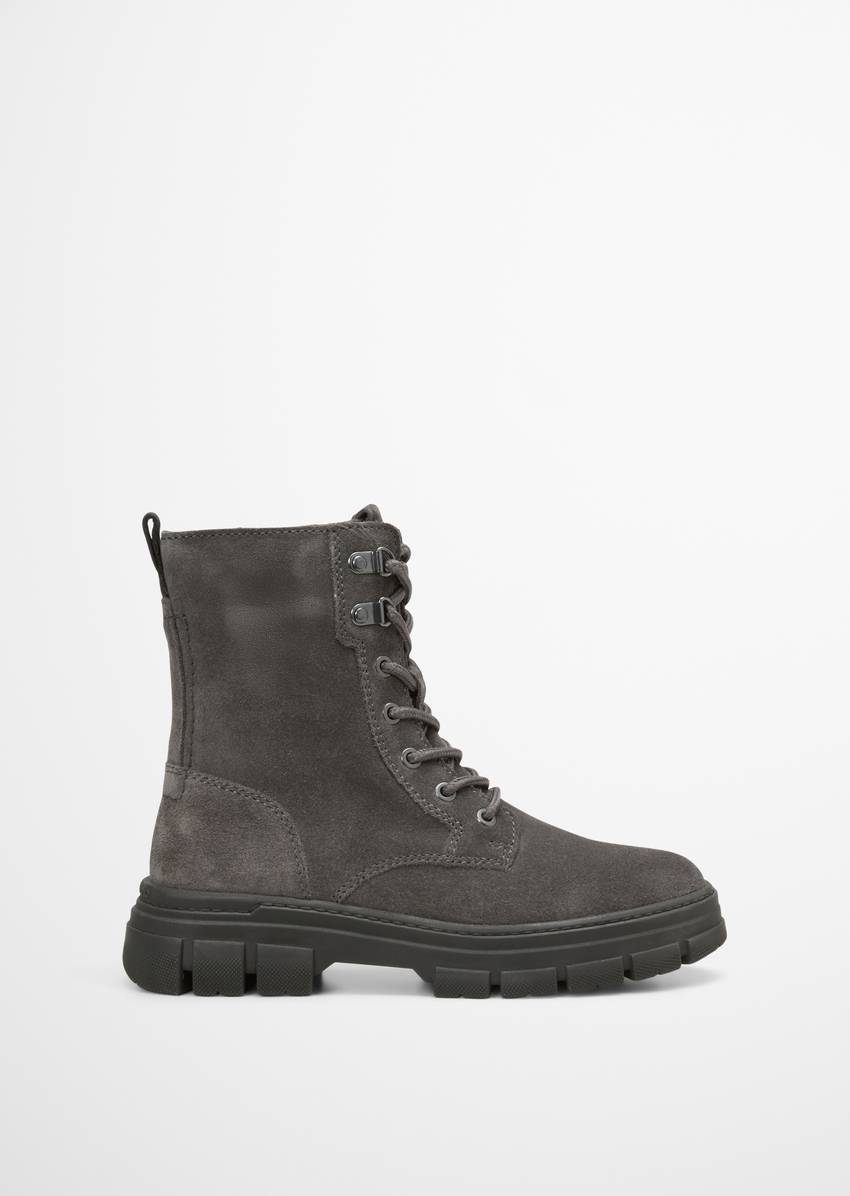 Lace-up boots model Josy with inside zipper