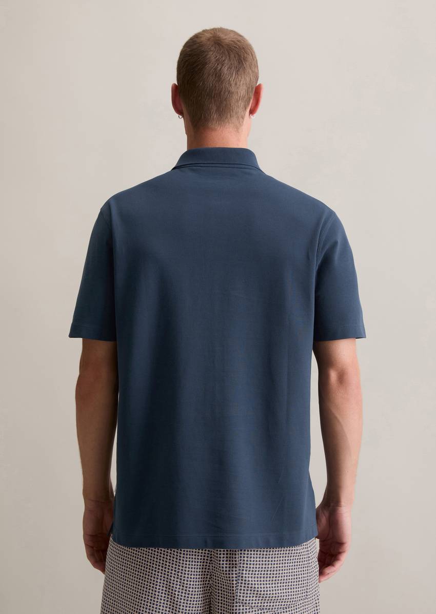 Polo shirt jersey regular made from pure organic cotton