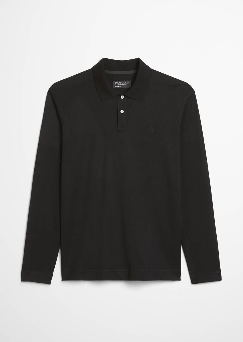 Regular polo shirt made from heavyweight organic cotton jersey