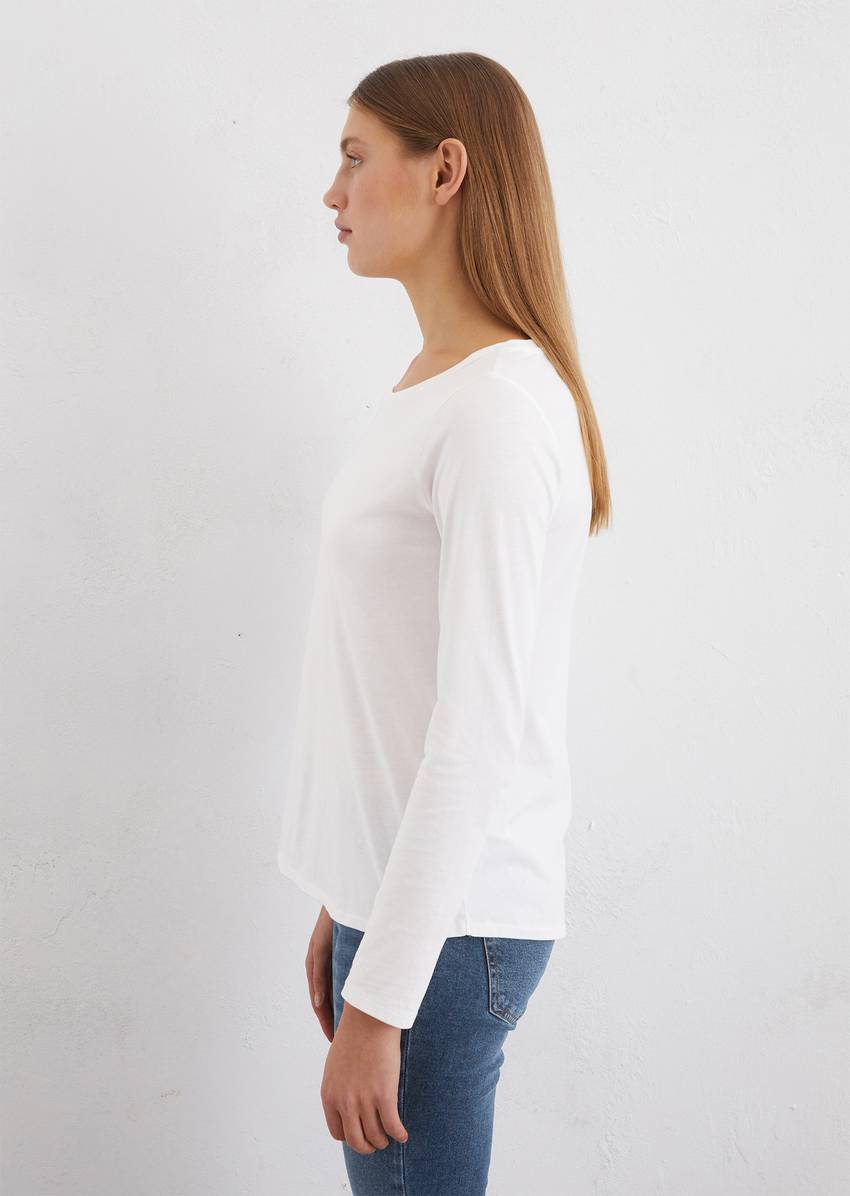 Longsleeve regular in organic cotton fabric