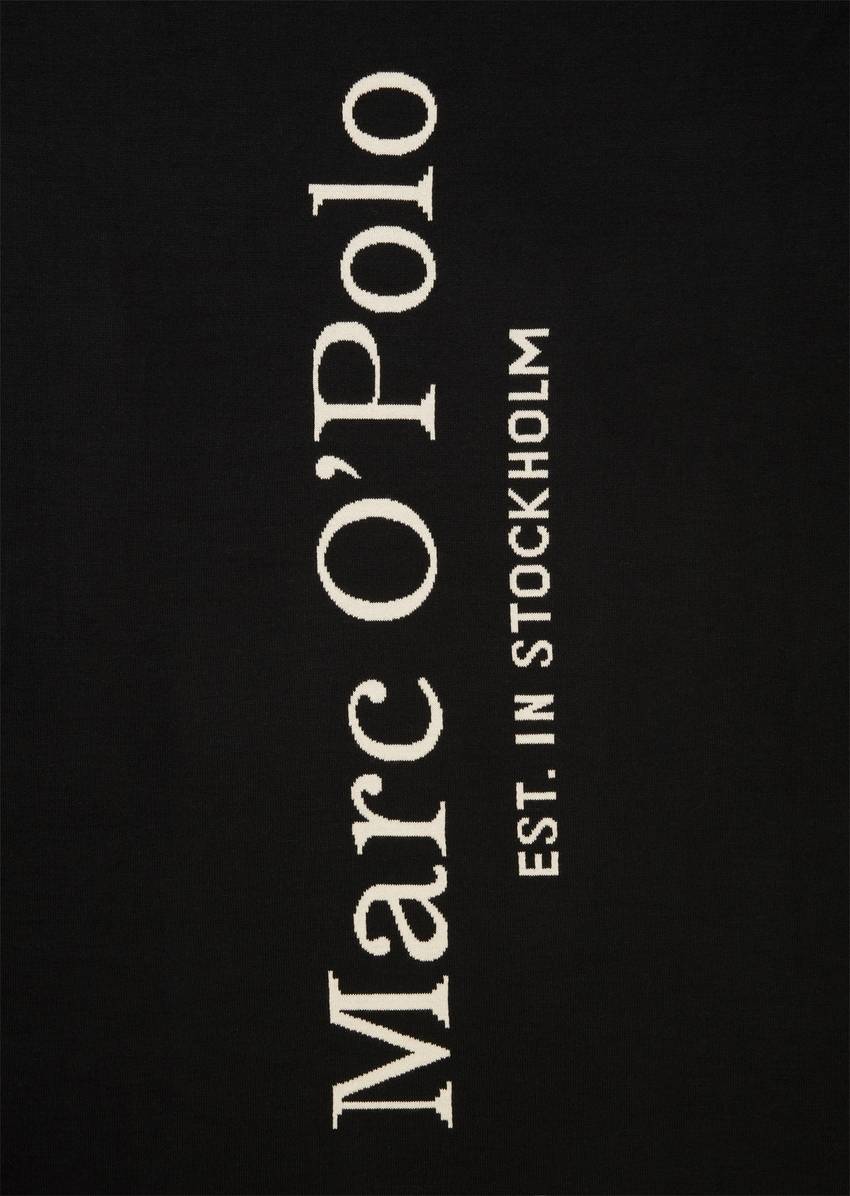 Jacquard statement plaid made from double-knitted organic cotton