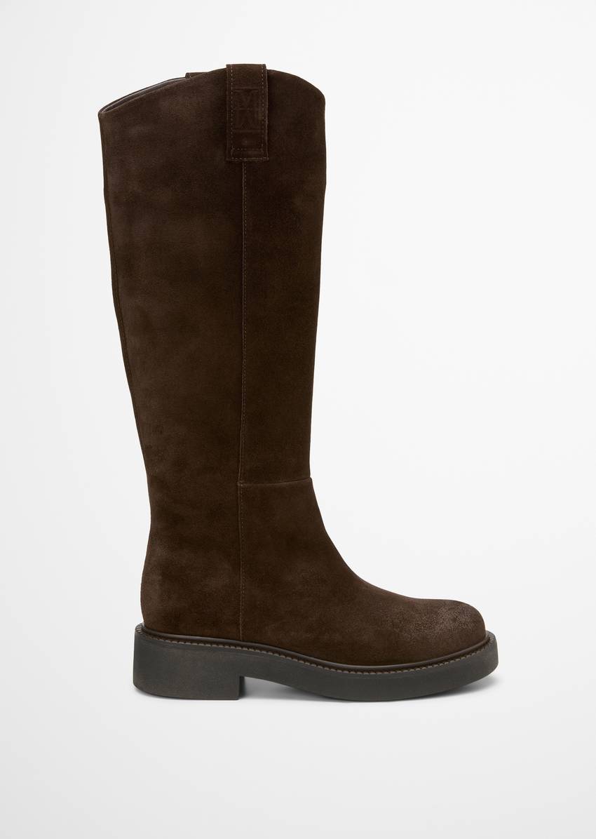 Boots model Perla made from high-quality suede cowhide