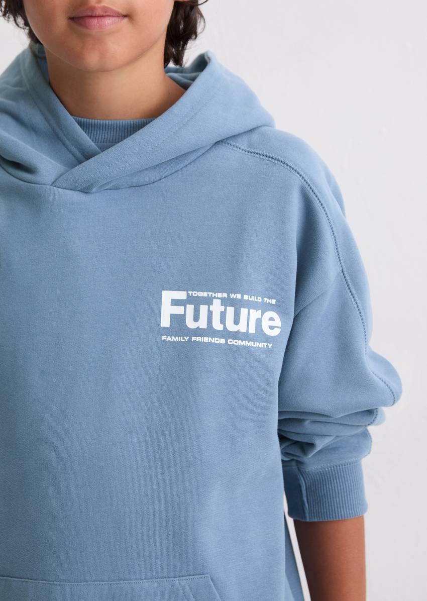 TEENS-BOYS Hoodie made from lightweight organic cotton sweat