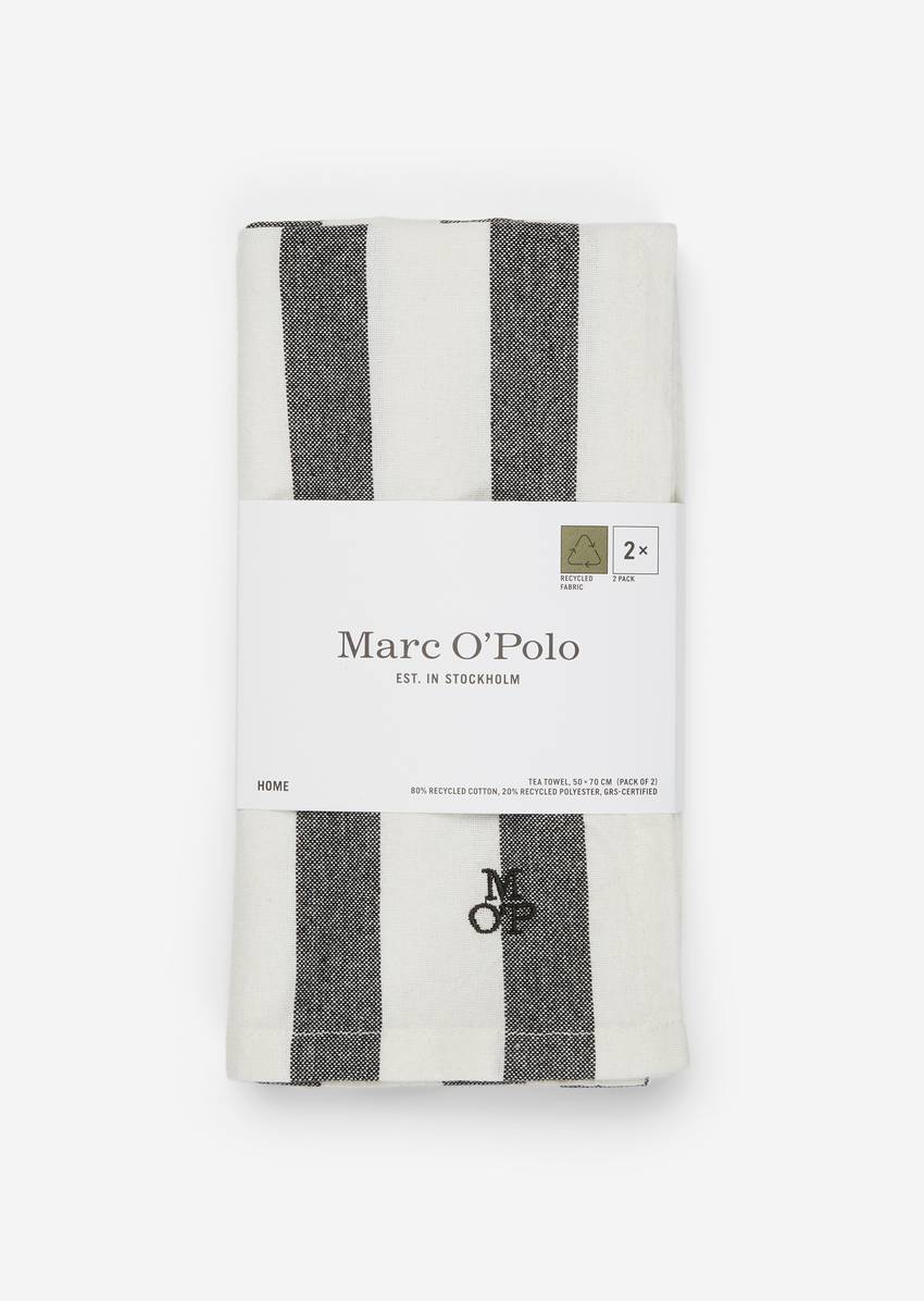 Striped tea towel In pack of 2