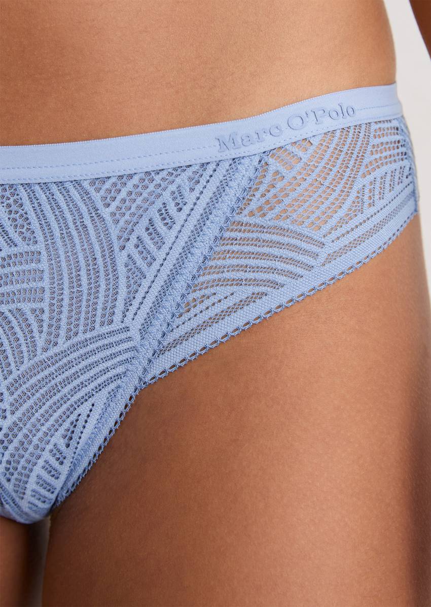 String with delicate lace