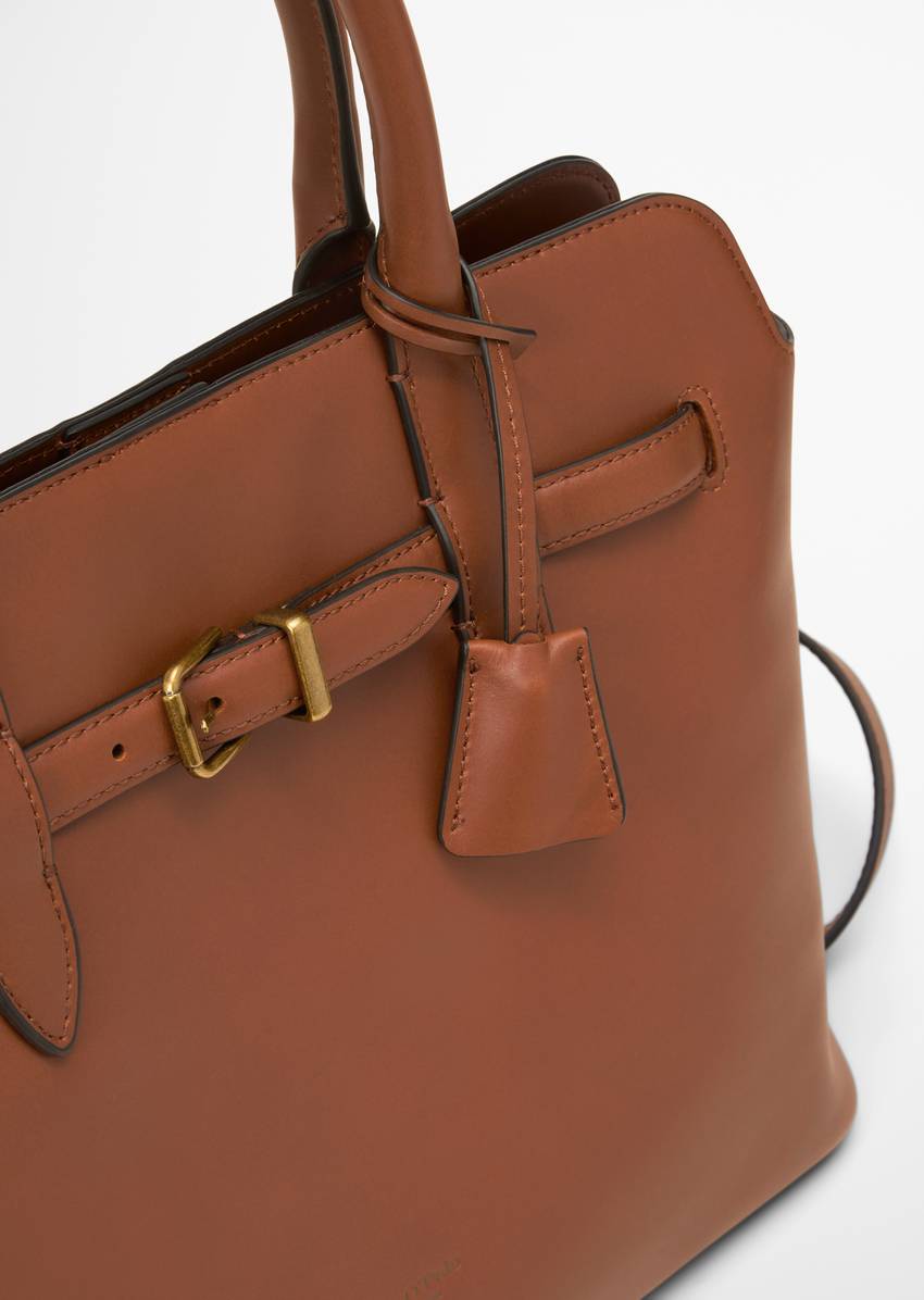 Shopper medium made from fine cowhide