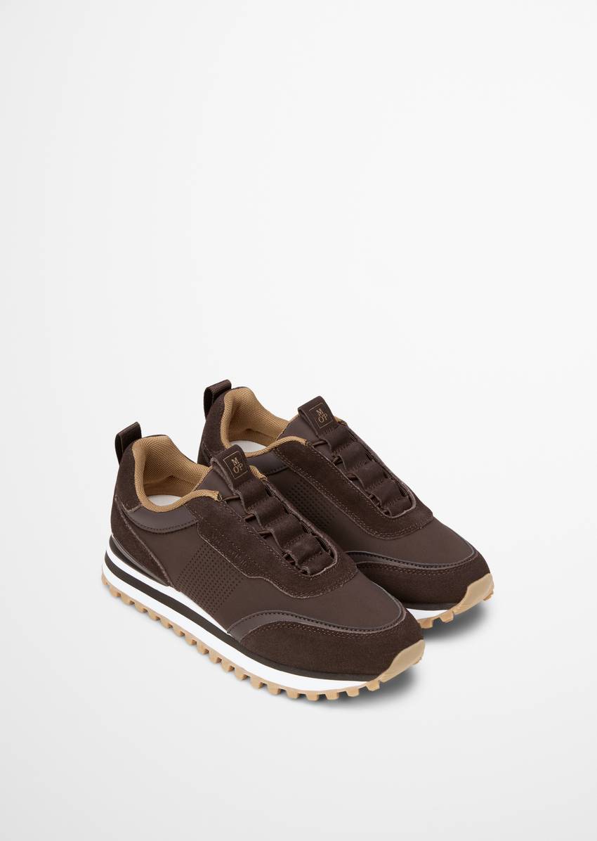 Slip-on sneaker model Bjorna made from suede and neoprene