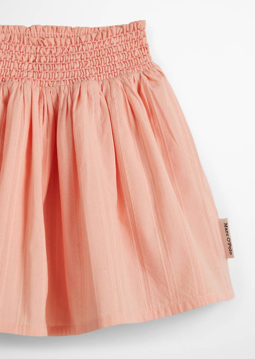 KIDS-GIRLS skirt with fine stripe structure