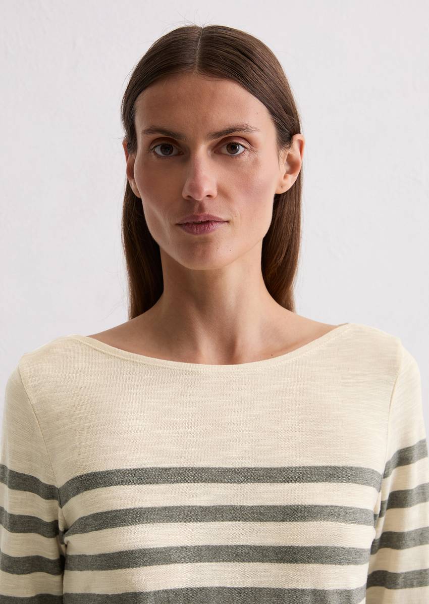 Striped longsleeve regular made from slub jersey