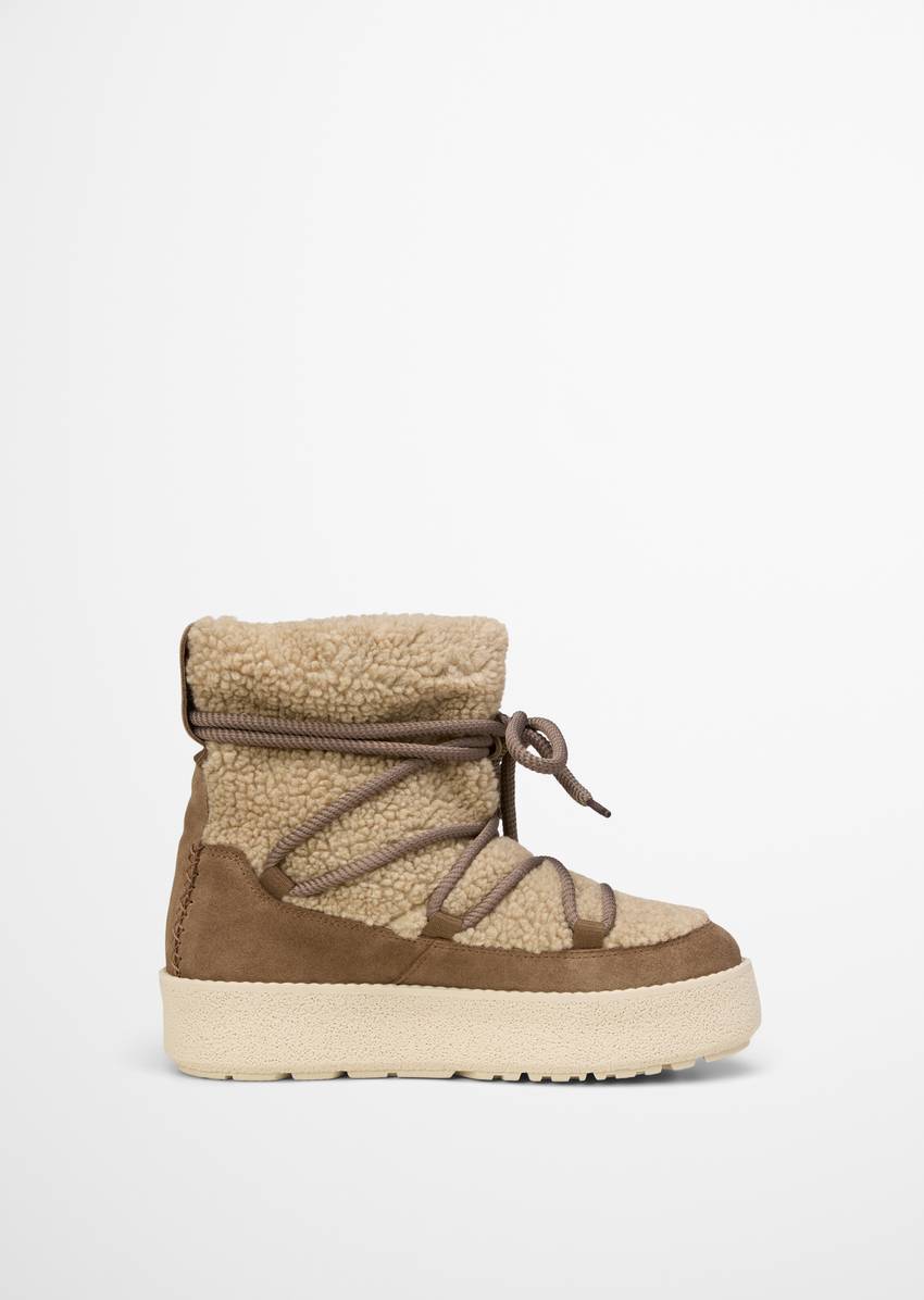 Winter boots model Pia with fluffy warm lining