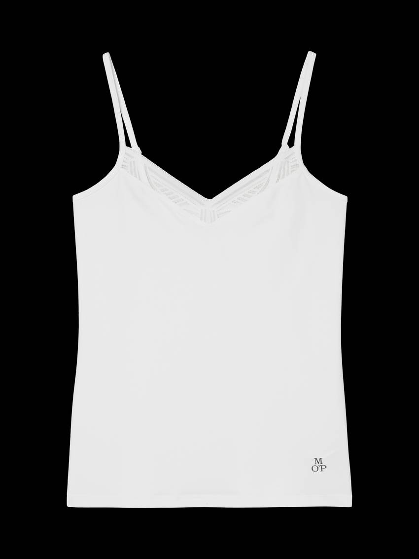 Lounge top with lace details