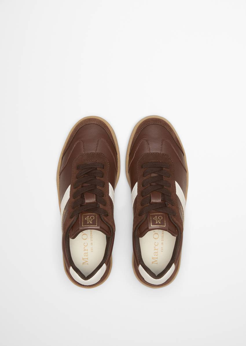 Sneaker made from fine cowhide