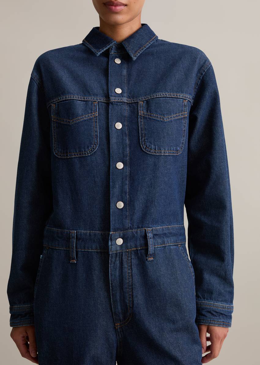 Jeans overall relaxed made from rigid denim