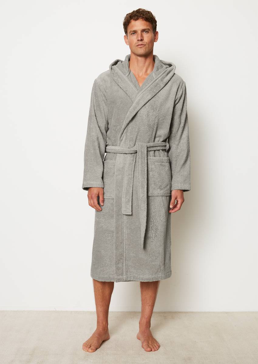 Men's bathrobe model Timeless With hood