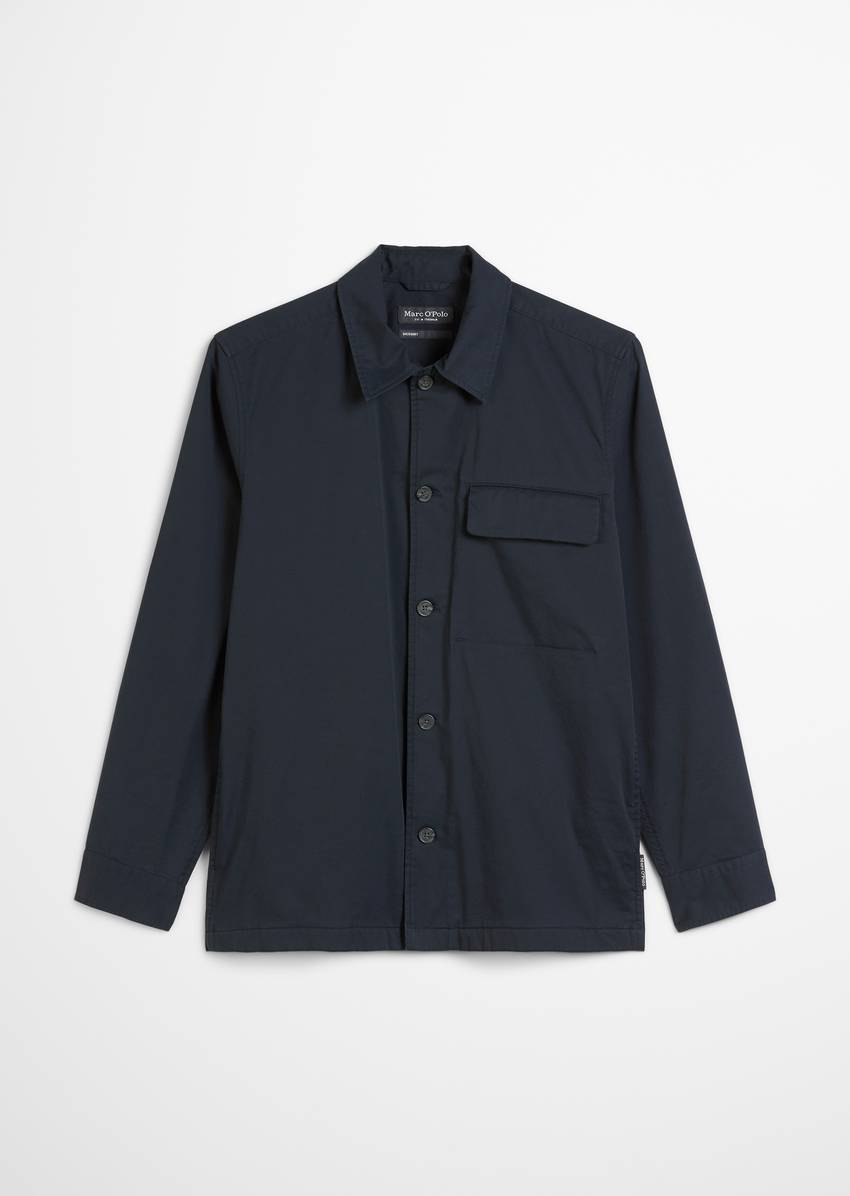 Overshirt made from lightweight organic cotton twill