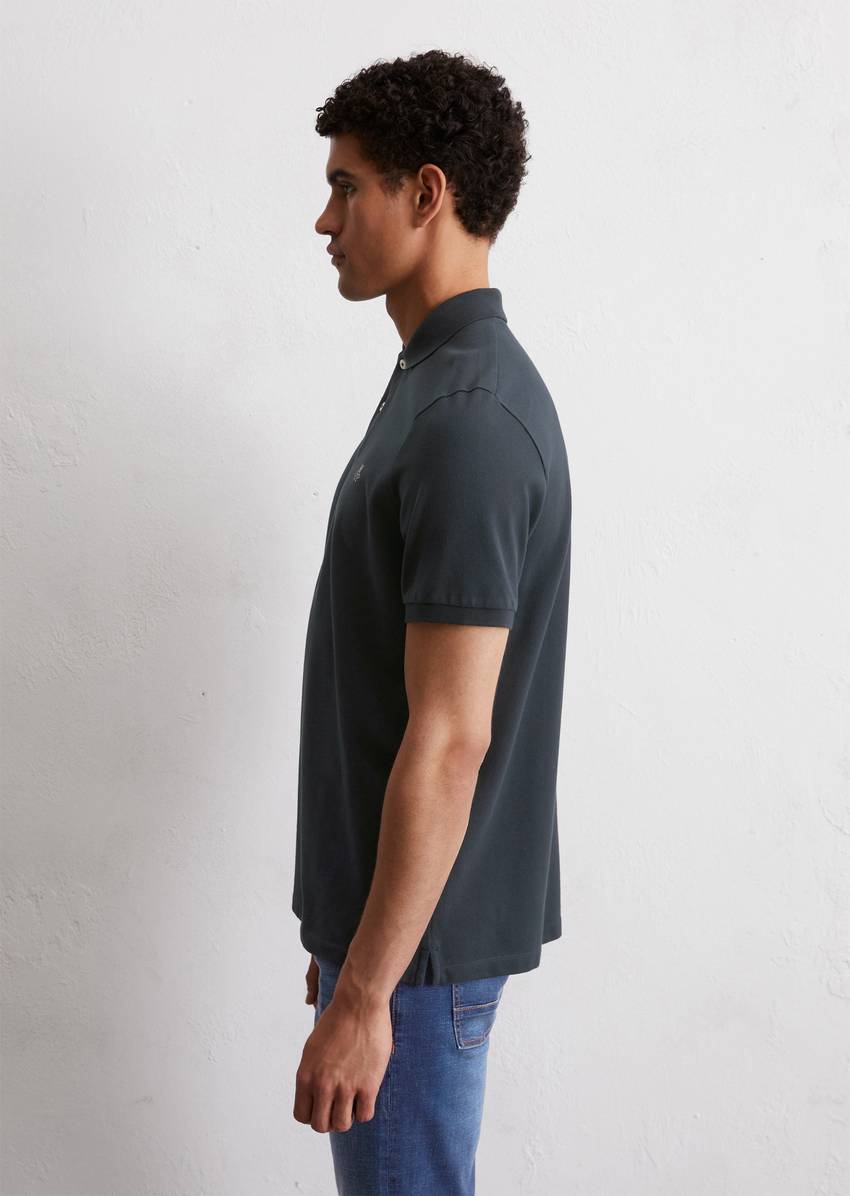 Piqué regular polo shirt Made of pure organic cotton