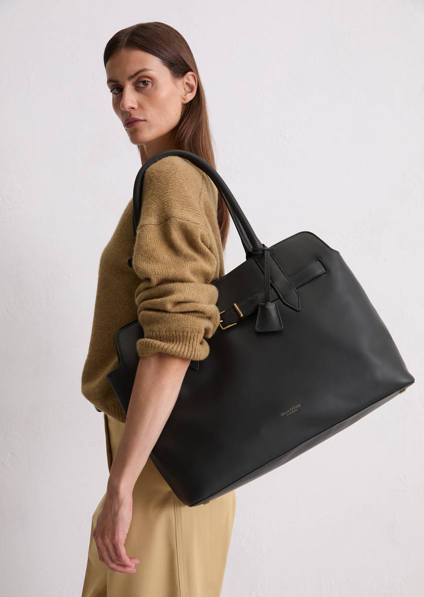 Shopper large made from fine cowhide