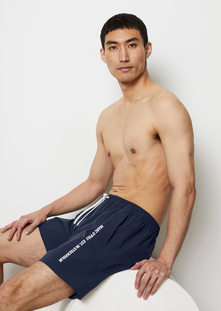 Swimming shorts made from recycled material