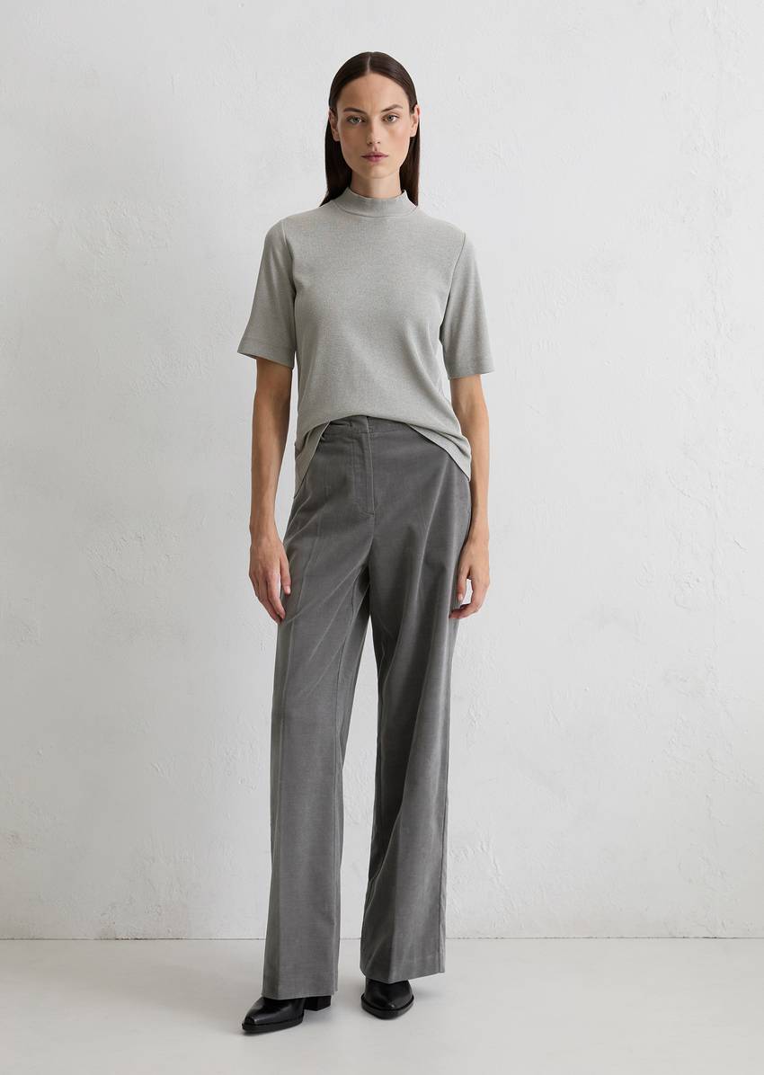 T-shirt regular with glitter yarn