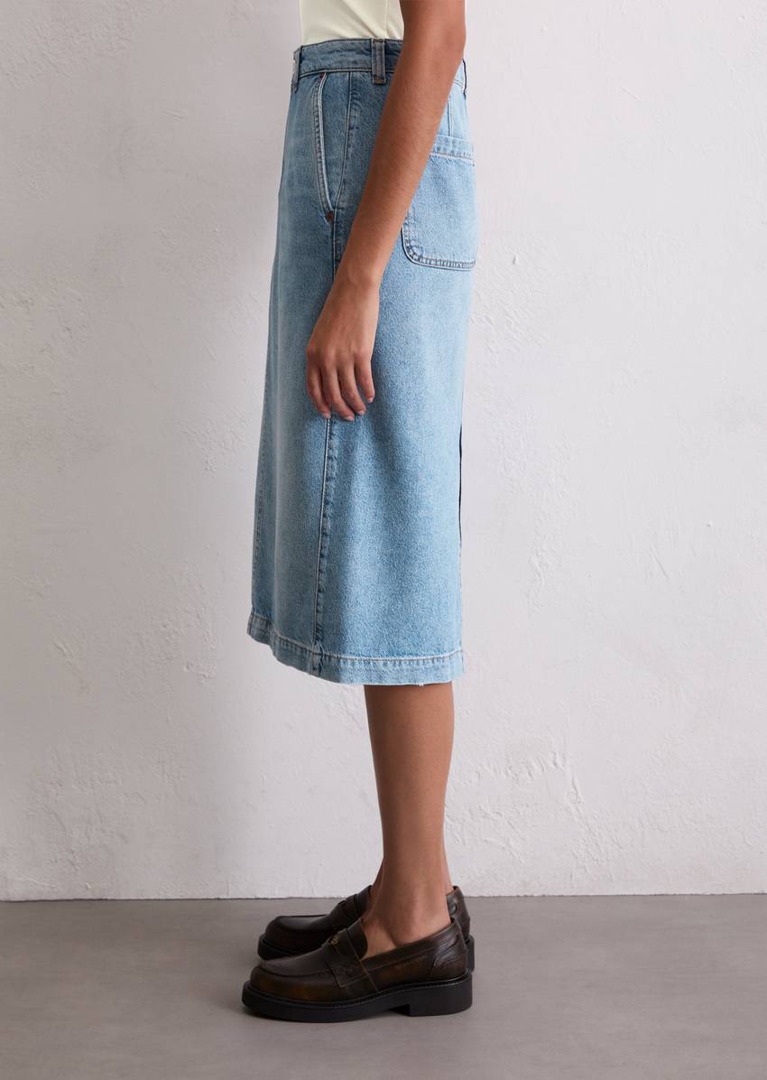 Regular denim skirt made from TENCEL™ Lyocell