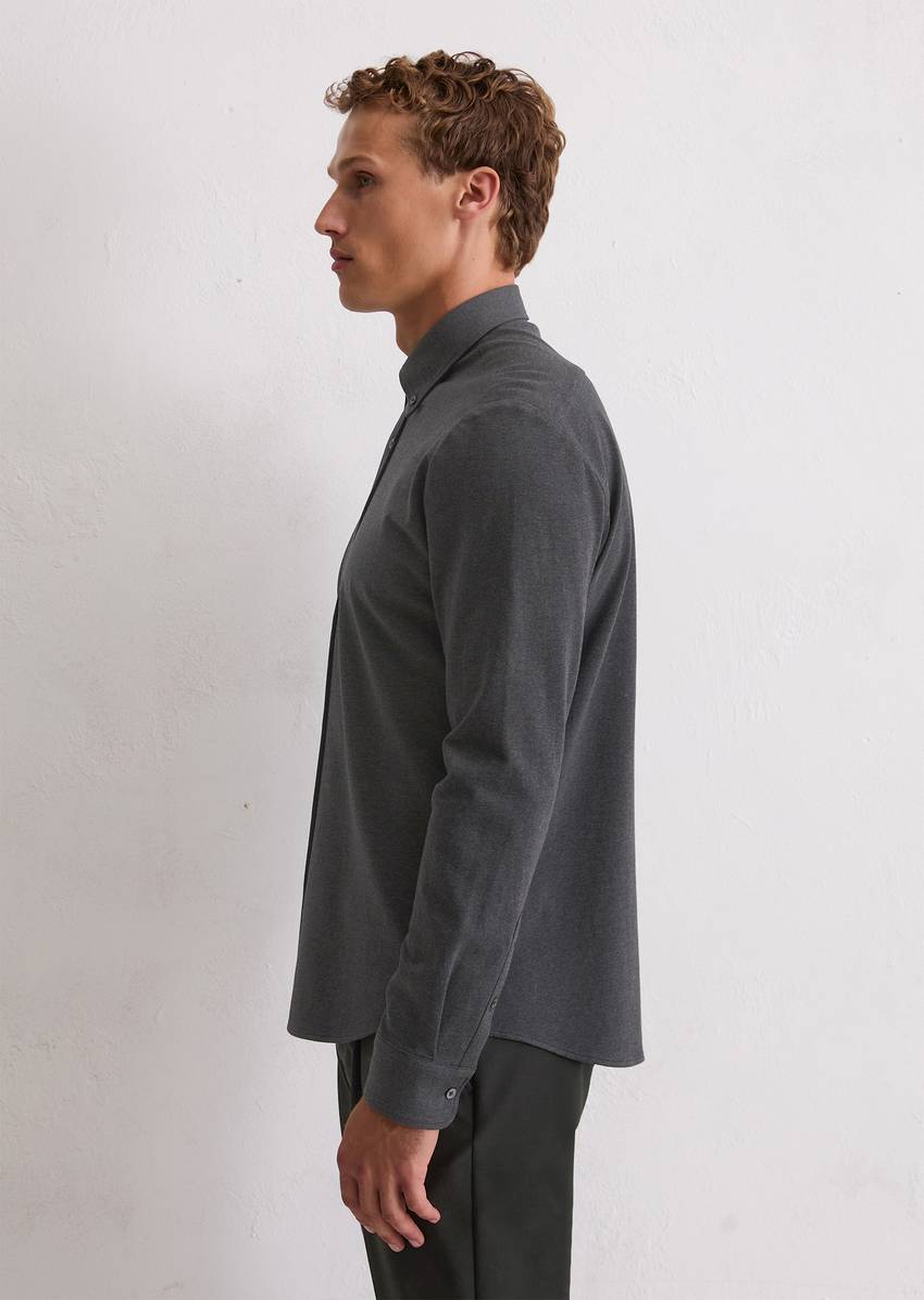 Jersey shirt regular made from compact organic cotton