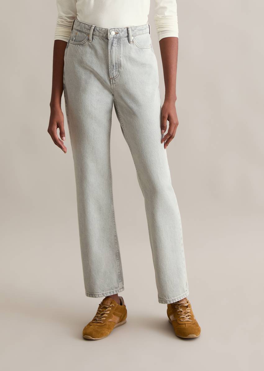 Jeans model Onna straight made from gray rigid denim