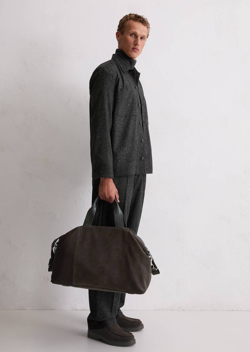 Weekender made from soft suede cowhide