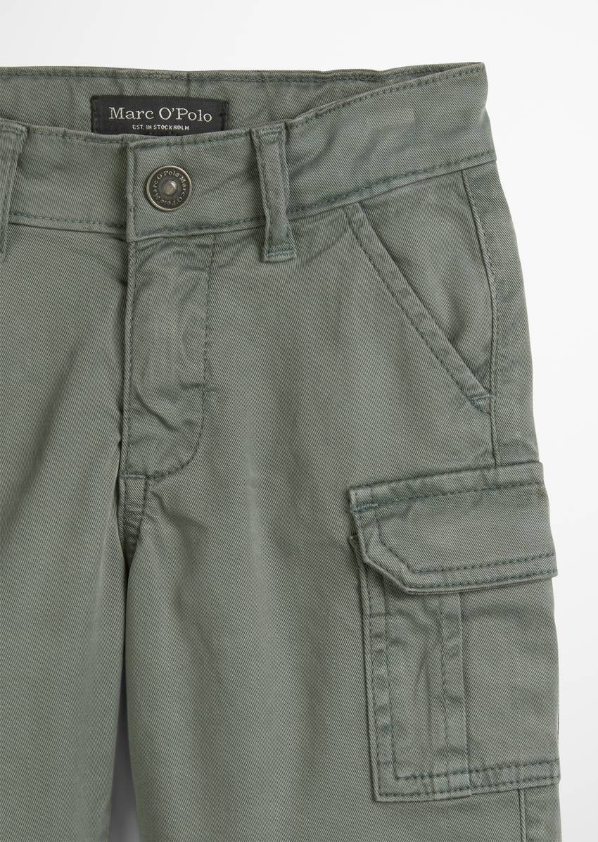 KIDS-BOYS cargo shorts made from an organic cotton blend