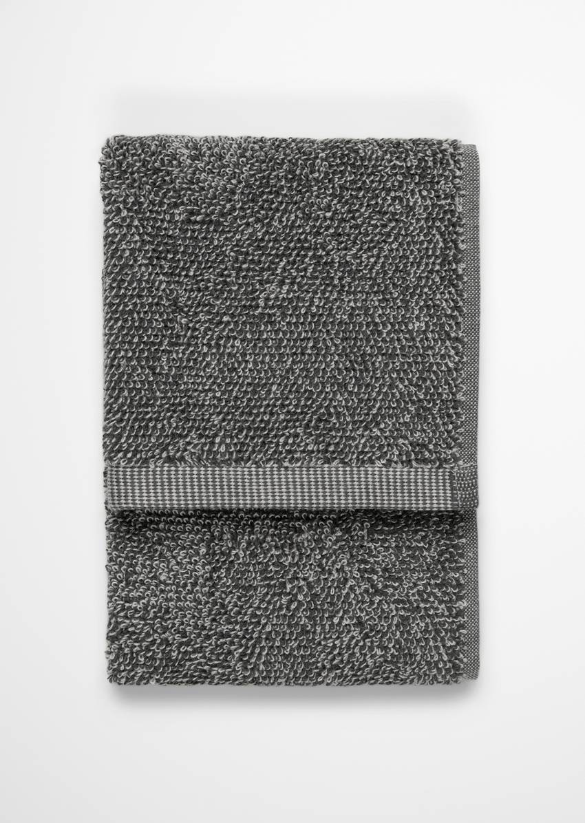 Guest towel model Timeless melange made from pure organic cotton