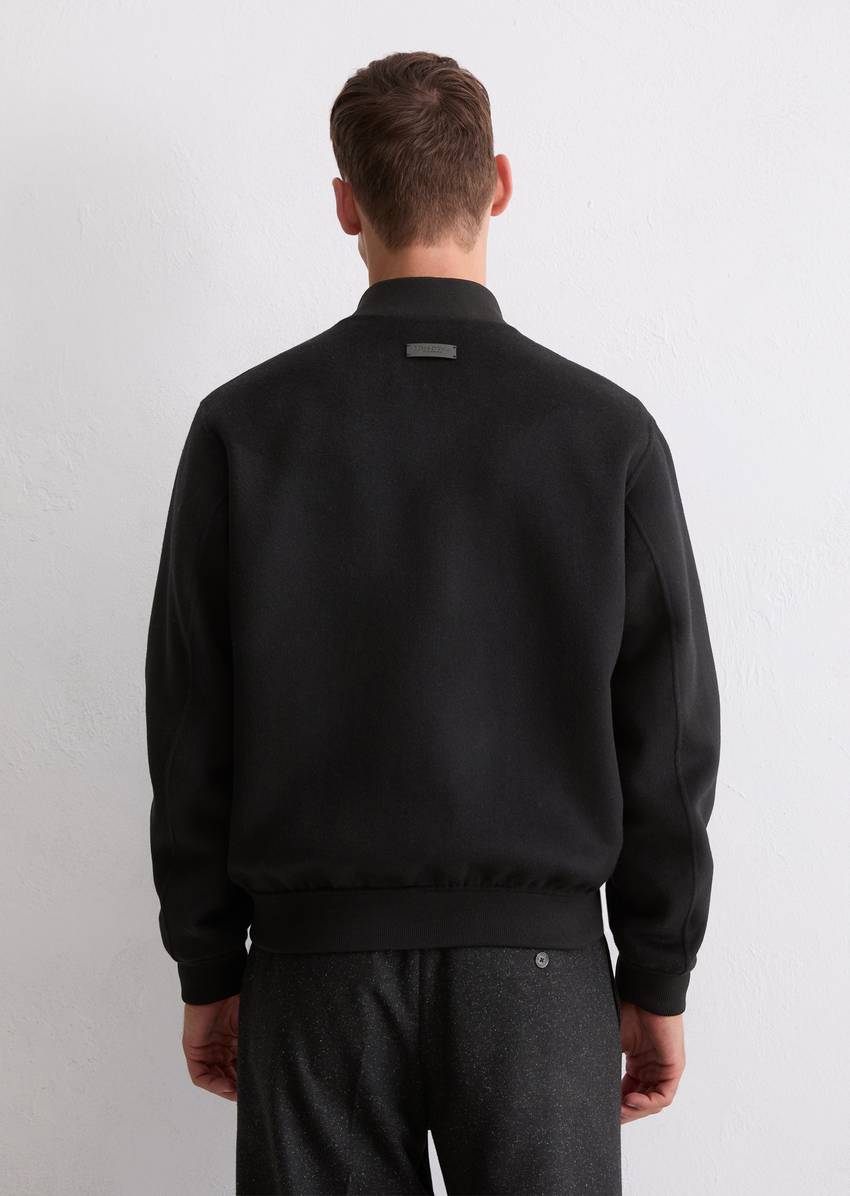 Blouson regular made from a recycled wool mix