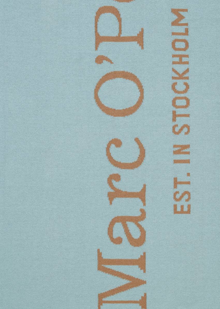 Jacquard statement plaid made from double-knitted organic cotton