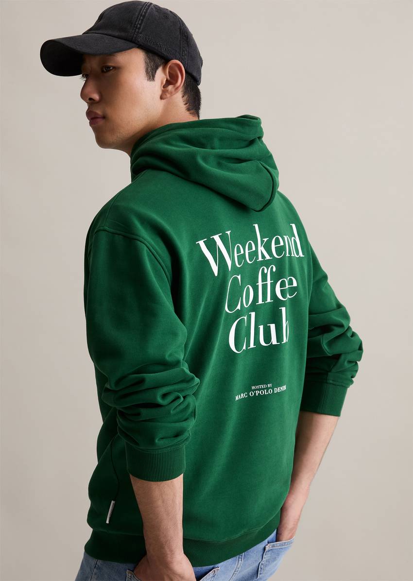 Hoodie relaxed with casual back print
