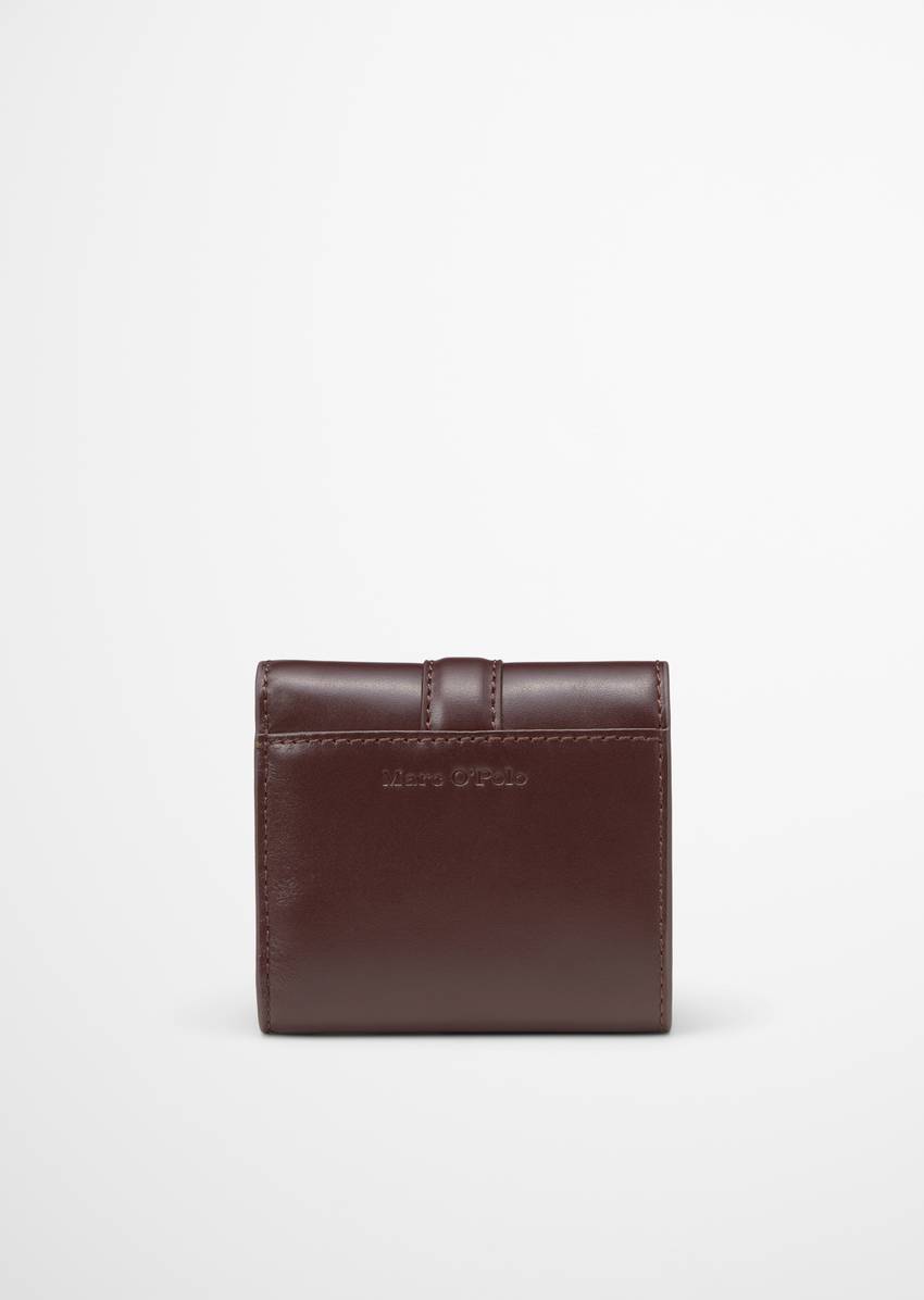 Combination wallet small made from fine lambskin