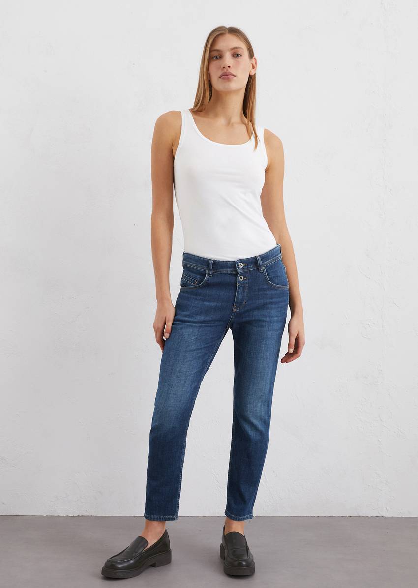 Jeans model Theda boyfriend made from soft cotton stretch