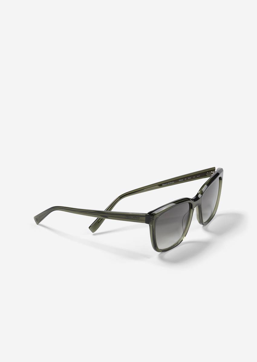 Women's sunglasses made from organic acetate
