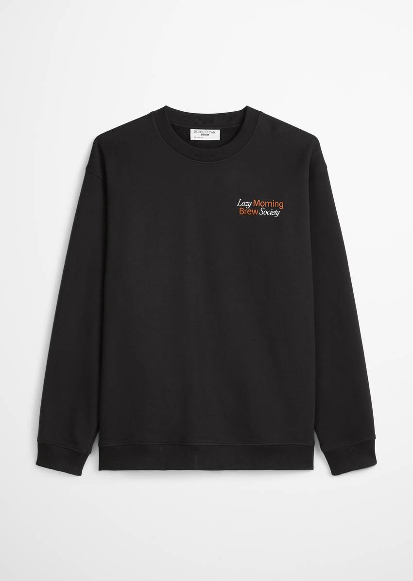 Relaxed sweatshirt with casual back print