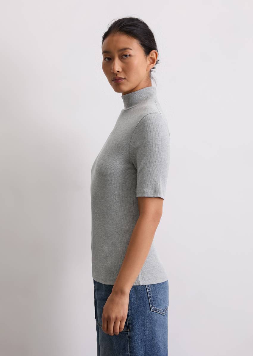 Turtleneck T-shirt slim made from TENCEL™ Modal