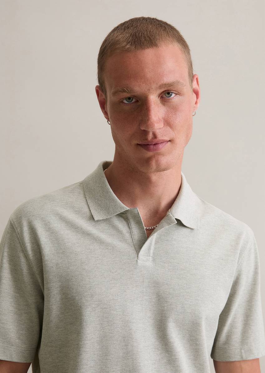 Polo shirt jersey regular made from pure organic cotton