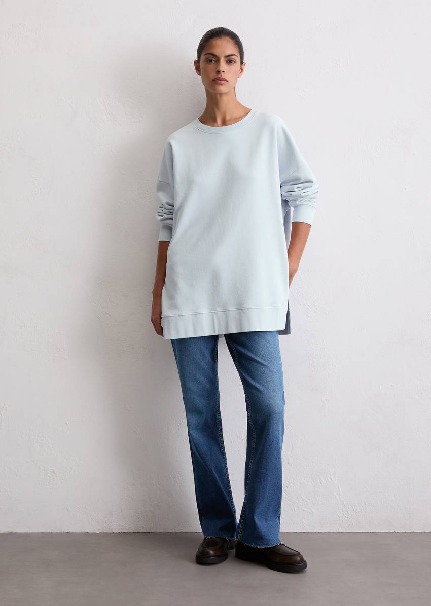 Logo sweatshirt loose made from organic cotton