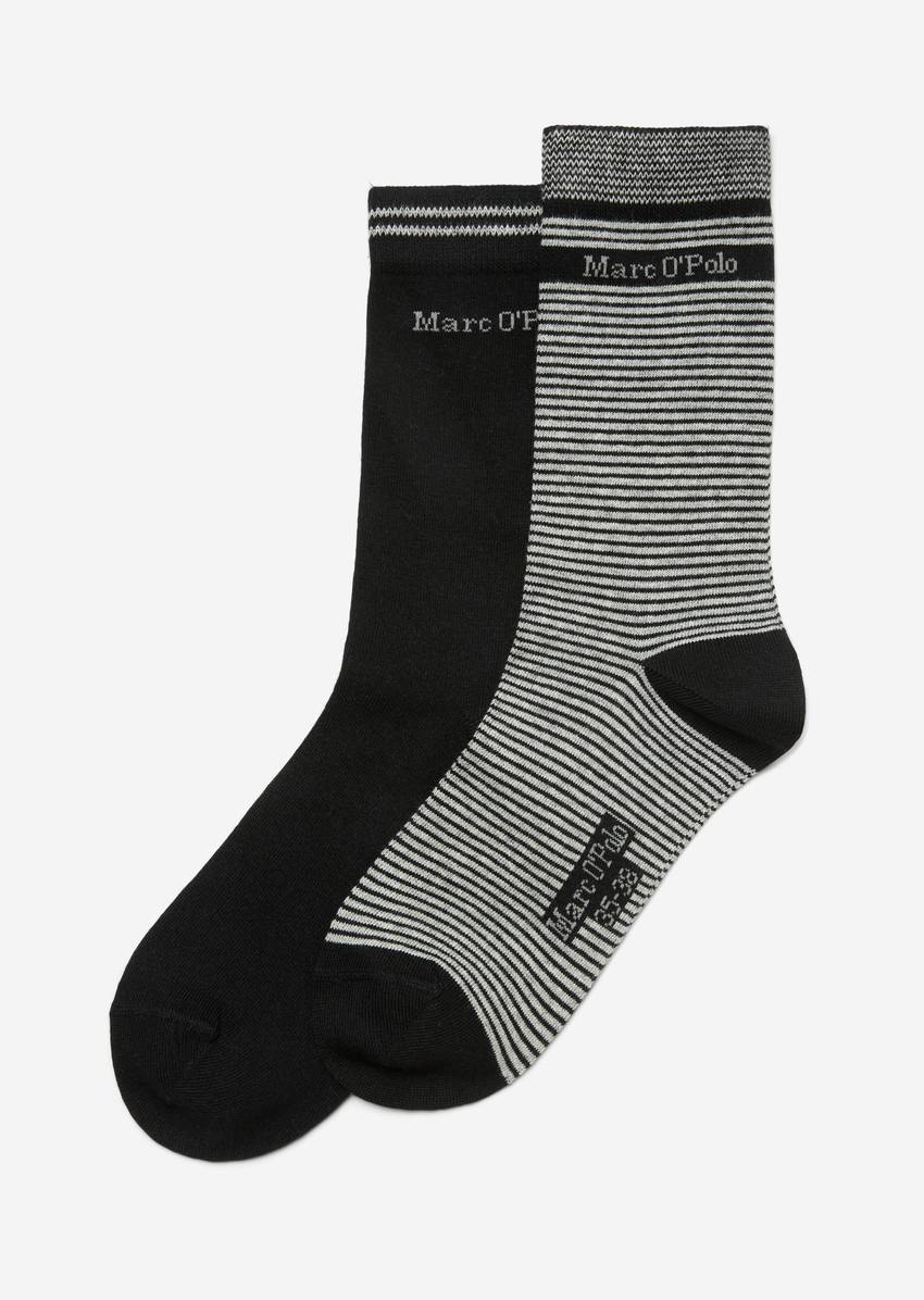 Organic cotton socks in a pack of two