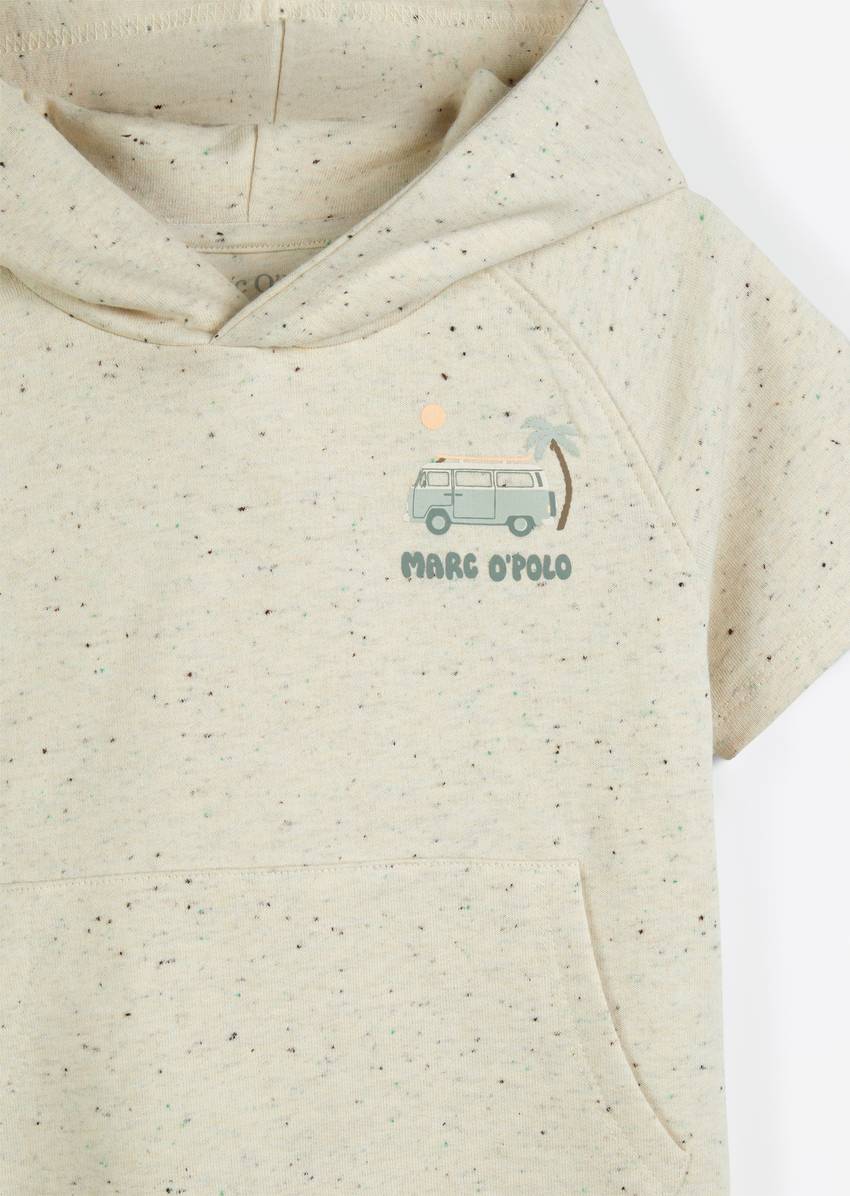 KIDS-BOYS short-sleeved hoodie with fanny pack