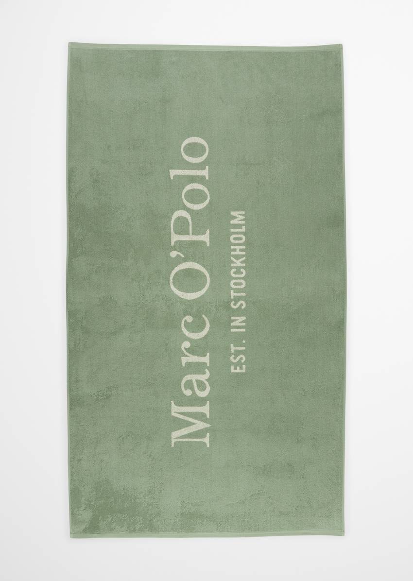 Statement bath towel made from pure organic cotton
