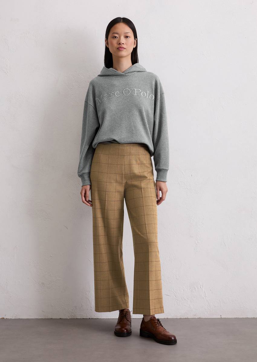 Logo hooded sweatshirt relaxed made from organic cotton